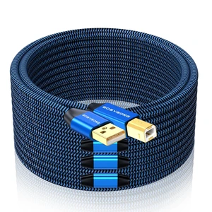 GOSYSONG 150ft USB 2.0 Printer Cable, High Speed USB A to USB B Printer Cord Compatible with Printers, Scanners,Keyboard (Blue) GOSYSONG 150ft USB 2.0 Printer Cable, High Speed USB A to USB B Printer Cord Compatible with Printers, Scanners,Keyboard (Blue)