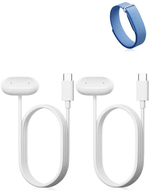 NOUKAJU 2Pack Charger for Google Fitbit Air, Fitness Tracker Charging Cable,Magnetic Replacement Type-C Charger,Charging Cable for Google Fitbit Air Fitness Tracker(White) NOUKAJU 2Pack Charger for Google Fitbit Air, Fitness Tracker Charging Cable,Magnetic Replacement Type-C Charger,Charging Cable for Google Fitbit Air Fitness Tracker(White)