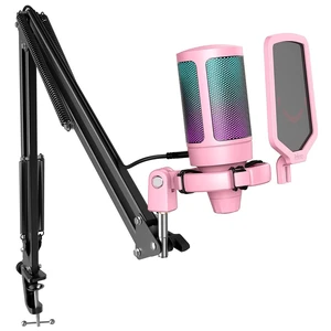 FIFINE A6T Pink Gaming USB Condenser Microphone Kit for Podcast Streaming FIFINE A6T Pink Gaming USB Condenser Microphone Kit for Podcast Streaming