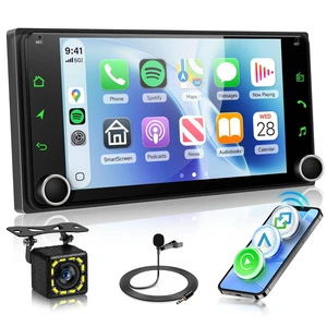 Hodozzy 7" Double Din Stereo for Toyota Corolla Camry 4Runner RAV4 Yaris Land Cruiser Tacoma, Wireless CarPlay & Android Auto, 2 Din Touchscreen Radio Head Unit Bluetooth AM FM RDS, Backup Came Hodozzy 7" Double Din Stereo for Toyota Corolla Camry 4Runner RAV4 Yaris Land Cruiser Tacoma, Wireless CarPlay & Android Auto, 2 Din Touchscreen Radio Head Unit Bluetooth AM FM RDS, Backup Came