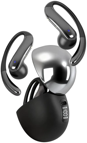 Open Ear Bone Conduction HeadphonesOver Ear Earbuds with Ergonomic Earhook,Bluetooth Headphones 5.4 with Smart Digital Display,50H Playtime,IPX7 Waterproof,Touch Control Operate Fit Cycling Running Open Ear Bone Conduction HeadphonesOver Ear Earbuds with Ergonomic Earhook,Bluetooth Headphones 5.4 with Smart Digital Display,50H Playtime,IPX7 Waterproof,Touch Control Operate Fit Cycling Running