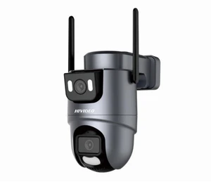 2MP Dual Lens 2.4GHz Security Camera Outdoor Cameras For Home Security Grey 2MP Dual Lens 2.4GHz Security Camera Outdoor Cameras For Home Security Grey