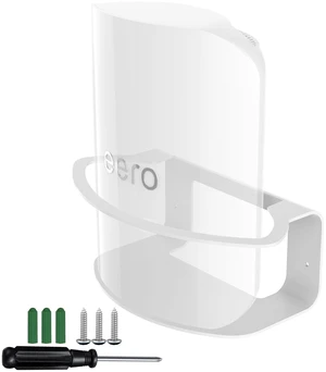 Neeotyy Metal Wall Mount for eero Pro 7, Heavy-Duty Metal Bracket, Secure Cable Management, Includes Screws & Screwdriver, Easy Installation, Compatible with eero 7 Pro Mesh System (1 Pack) Neeotyy Metal Wall Mount for eero Pro 7, Heavy-Duty Metal Bracket, Secure Cable Management, Includes Screws & Screwdriver, Easy Installation, Compatible with eero 7 Pro Mesh System (1 Pack)