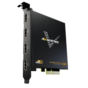 AVMATRIX 4 Channel PCIE Capture Card for Game Livestream and Record AVMATRIX 4 Channel PCIE Capture Card for Game Livestream and Record