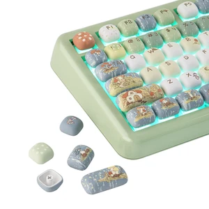 KiiBoom Keycap Set - Little Shroom Pack, MOG Profile, 5-Side Dye-sub PBT KiiBoom Keycap Set - Little Shroom Pack, MOG Profile, 5-Side Dye-sub PBT