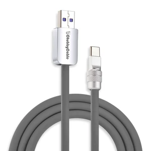 chubbycable USB A to C 120W Silicone Fast Charging Cable, Gray, 13.1FT chubbycable USB A to C 120W Silicone Fast Charging Cable, Gray, 13.1FT