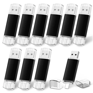 16GB 10 Pack USB C Flash Drive, AreTop Dual Drive Type-C 2-in-1 Thumb Drive 16GB 10 Pack USB C Flash Drive, AreTop Dual Drive Type-C 2-in-1 Thumb Drive