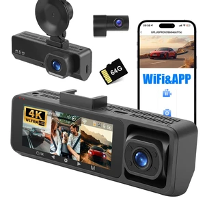 4K Dash Cam Front, Rear and Inside with 5.8GHz WiFi, 3.16" IPS Screen 4K Dash Cam Front, Rear and Inside with 5.8GHz WiFi, 3.16" IPS Screen