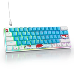 Vumilstek 60% Mechanical Keyboard Wired Linear Red Switch RGB Backlight Vumilstek 60% Mechanical Keyboard Wired Linear Red Switch RGB Backlight