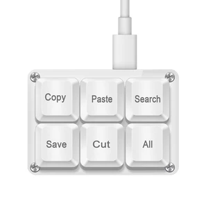 Mini 6-Key Copy Paste Programmable Keyboard Hotswappable Mechanical Switch Mini 6-Key Copy Paste Programmable Keyboard Hotswappable Mechanical Switch