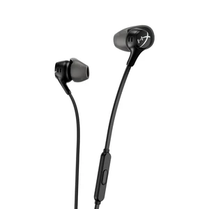 HyperX Cloud Earbuds II 14mm Drivers, Four Eartips, Hard-Shell Carrying Case, Low-Profile 90 Plug, 3.5mm Plug, Built-in Microphone, Multi-Function Button, PC, Mobile, Nintendo Switch Black HyperX Cloud Earbuds II 14mm Drivers, Four Eartips, Hard-Shell Carrying Case, Low-Profile 90 Plug, 3.5mm Plug, Built-in Microphone, Multi-Function Button, PC, Mobile, Nintendo Switch Black