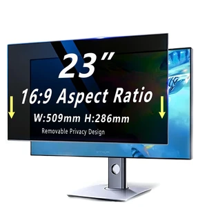 Vizbloc 23 Inch computer privacy screen for 16:9 Monitor, Removable Anti-Glare Blue Light Filter & Anti-Scratch Protector Film, Privacy Shield for HP Dell Asus Acer Samsung Desktop Mon Vizbloc 23 Inch computer privacy screen for 16:9 Monitor, Removable Anti-Glare Blue Light Filter & Anti-Scratch Protector Film, Privacy Shield for HP Dell Asus Acer Samsung Desktop Mon