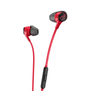HyperX Cloud Earbuds II 14mm Drivers, Four Eartips, Hard-Shell Carrying Case, Low-Profile 90 Plug, 3.5mm Plug, Built-in Microphone, Multi-Function Button, PC, Mobile, Nintendo Switch Red HyperX Cloud Earbuds II 14mm Drivers, Four Eartips, Hard-Shell Carrying Case, Low-Profile 90 Plug, 3.5mm Plug, Built-in Microphone, Multi-Function Button, PC, Mobile, Nintendo Switch Red