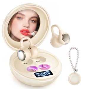 CHENRUIDA Open Ear Clip On Earbuds Wireless Headphones with Mirror(Skin) CHENRUIDA Open Ear Clip On Earbuds Wireless Headphones with Mirror(Skin)