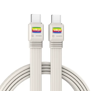 WOKYIS 80Gbps USB4 Flat Cable, 3.3ft/1m, 240W Charging, 8K@60Hz Video, Compatible with Thunderbolt 5/4/3 WOKYIS 80Gbps USB4 Flat Cable, 3.3ft/1m, 240W Charging, 8K@60Hz Video, Compatible with Thunderbolt 5/4/3