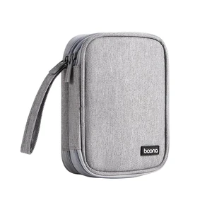 External Hard Drive Carring Case, Dual-Layer Waterproof Shockproof Oxford Storage Bag for Travel & Office Organizing HDD/USB/Cables, Fits 2.5 Inch HDD, Grey External Hard Drive Carring Case, Dual-Layer Waterproof Shockproof Oxford Storage Bag for Travel & Office Organizing HDD/USB/Cables, Fits 2.5 Inch HDD, Grey
