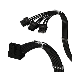 LINKUP 12VHPWR GPU Power Cable ^^ for ASUS PSUs, Left Angle ^^ 70cm LINKUP 12VHPWR GPU Power Cable ^^ for ASUS PSUs, Left Angle ^^ 70cm