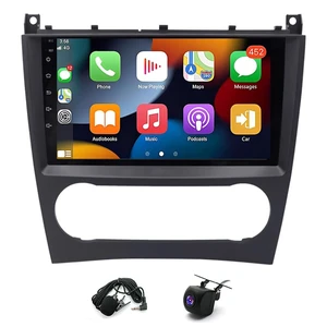 4+64G Car Stereo for Mercedes C-Class W203 C230 CLK350 C280 C350 CLK W209 2003-2009 Head Unit 9 Inch Double Din Radio for CLK350 C280 C350 Bluetooth Carplay Android Auto GPS WiFi Mic Backup Camera 4+64G Car Stereo for Mercedes C-Class W203 C230 CLK350 C280 C350 CLK W209 2003-2009 Head Unit 9 Inch Double Din Radio for CLK350 C280 C350 Bluetooth Carplay Android Auto GPS WiFi Mic Backup Camera