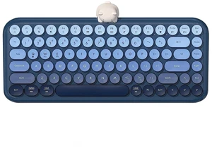 TzBBL Mini Bluetooth Keyboard, Mini Wireless Keyboard with Cute Animal Figurine, 84 Keys Compact Round Keycaps, Gradient Color Design, for Tablet/iPad/iOS/Android/Windows (Water Blue) TzBBL Mini Bluetooth Keyboard, Mini Wireless Keyboard with Cute Animal Figurine, 84 Keys Compact Round Keycaps, Gradient Color Design, for Tablet/iPad/iOS/Android/Windows (Water Blue)