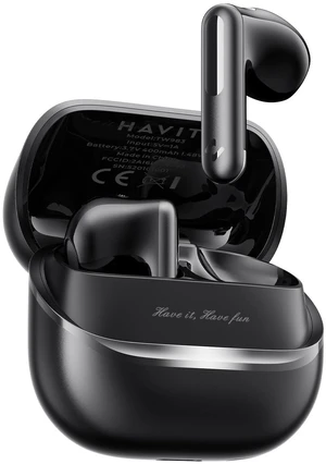 havit Space T1 Wireless Earbuds, Adaptive Hybrid Active Noise Cancelling Bluetooth Earbuds, 6-Mic AI ENC, Head-Tracked Spatial Audio, 40.5H Playtime, Semi-in-Ear Fit, Bluetooth 6.0, IP54, Black havit Space T1 Wireless Earbuds, Adaptive Hybrid Active Noise Cancelling Bluetooth Earbuds, 6-Mic AI ENC, Head-Tracked Spatial Audio, 40.5H Playtime, Semi-in-Ear Fit, Bluetooth 6.0, IP54, Black