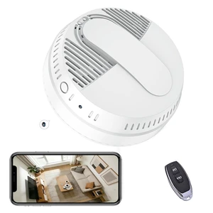 LIZVIE Smoke Detector Hidden Camera, 10000mAh Backup Power with Motion Detection/SD Storage/Night Vision/Motion Detection/APP Control/2.4G WiFi for Home Security. LIZVIE Smoke Detector Hidden Camera, 10000mAh Backup Power with Motion Detection/SD Storage/Night Vision/Motion Detection/APP Control/2.4G WiFi for Home Security.