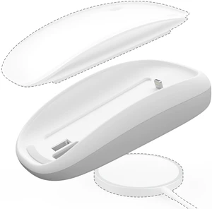 TATOFY Mouse Charger Compatible with Magic Mouse 2 (Lighting) Grip with Wireless Charging Support, Ergonomic Base (White) TATOFY Mouse Charger Compatible with Magic Mouse 2 (Lighting) Grip with Wireless Charging Support, Ergonomic Base (White)