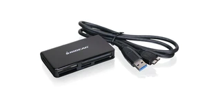 IOGEAR USB 3.0 Compact Flash Memory Card Reader - Rate Up To 5Gbps - Read 5 Cards Simultaneously - SDXC/SDHC/SD/Micro SDXC/Micro SD/Micro SDHC/M2/MS/CF/UHS-I - Plug N Play - Mac / Win - GFR381 IOGEAR USB 3.0 Compact Flash Memory Card Reader - Rate Up To 5Gbps - Read 5 Cards Simultaneously - SDXC/SDHC/SD/Micro SDXC/Micro SD/Micro SDHC/M2/MS/CF/UHS-I - Plug N Play - Mac / Win - GFR381