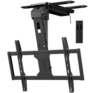 Motorized Ceiling TV Mount Flip Down with Remote for 37-75 TVs, Black Motorized Ceiling TV Mount Flip Down with Remote for 37-75 TVs, Black