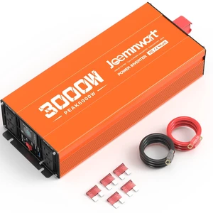 Joemnwart 3000W Power Inverter 12V DC to 120V AC Car Converter for RV Truck Inverter with 4 AC Outlets, USB/Type-C Fast Charging Ports, LCD Display Joemnwart 3000W Power Inverter 12V DC to 120V AC Car Converter for RV Truck Inverter with 4 AC Outlets, USB/Type-C Fast Charging Ports, LCD Display