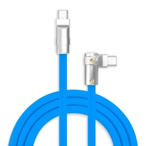 chubbycable 240W Charging Cable 90 USB C to C Cable, Blue, 4.9FT chubbycable 240W Charging Cable 90 USB C to C Cable, Blue, 4.9FT