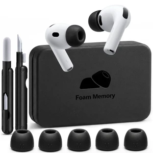 Tecolu Memory Foam Replacement Ear Tips for AirPods Pro 3 (M-White) Tecolu Memory Foam Replacement Ear Tips for AirPods Pro 3 (M-White)