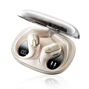 Open Ear Headphones Earbuds Wireless - 5.4 Bluetooth Ear Buds with LED Digital Display IPX7 Waterproof, Wireless Headphones Touch Control Air Conduction Stereo Sound with 18.2mm Drivers Open Ear Headphones Earbuds Wireless - 5.4 Bluetooth Ear Buds with LED Digital Display IPX7 Waterproof, Wireless Headphones Touch Control Air Conduction Stereo Sound with 18.2mm Drivers