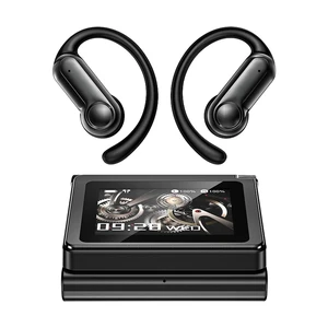 JKNKCO NE80 Open Ear Headphones, Wireless Bluetooth 6.0 Earbuds with Full-Color Smart Screen Charging Case, IPX5 Adjustable Elastic Earhooks, DRC Dynamic Bass, Dual-Mic Noise Canceling JKNKCO NE80 Open Ear Headphones, Wireless Bluetooth 6.0 Earbuds with Full-Color Smart Screen Charging Case, IPX5 Adjustable Elastic Earhooks, DRC Dynamic Bass, Dual-Mic Noise Canceling