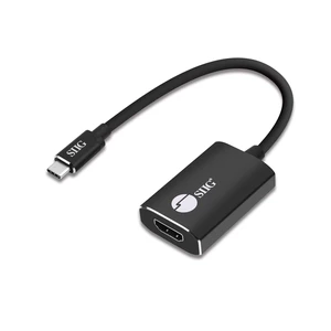 SIIG CB-TC0C12-S1 USB Type C to 4K HDMI Cable Adapter - Thunderbolt 3 Compatible - Male to Female Converter - Reversible Plug Design - Supports 6.0Gbps Bandwidth SIIG CB-TC0C12-S1 USB Type C to 4K HDMI Cable Adapter - Thunderbolt 3 Compatible - Male to Female Converter - Reversible Plug Design - Supports 6.0Gbps Bandwidth