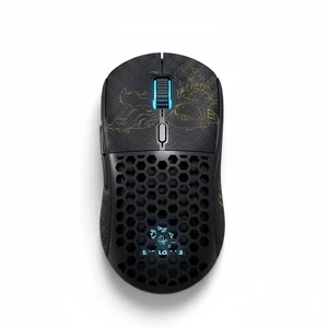 Glacier Skyloong M1 Wireless Gaming Mouse, Tri-Mode (2.4GHz/Bluetooth/USB-C), 15000 DPI Adjustable, 1000Hz Polling Rate, Lightweight Ergonomic RGB Programmable Gaming Mouse (Black (Nine Tail Fo Glacier Skyloong M1 Wireless Gaming Mouse, Tri-Mode (2.4GHz/Bluetooth/USB-C), 15000 DPI Adjustable, 1000Hz Polling Rate, Lightweight Ergonomic RGB Programmable Gaming Mouse (Black (Nine Tail Fo