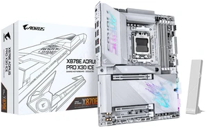 GIGABYTE X870E AORUS PRO X3D ICE AMD AM5 LGA 1718 ATX Motherboard, Ryzen 9000/8000/7000, DDR5, 18+2+2 Power Phase, 4X M.2, PCIe 5.0, WiFi, 5GbE GIGABYTE X870E AORUS PRO X3D ICE AMD AM5 LGA 1718 ATX Motherboard, Ryzen 9000/8000/7000, DDR5, 18+2+2 Power Phase, 4X M.2, PCIe 5.0, WiFi, 5GbE
