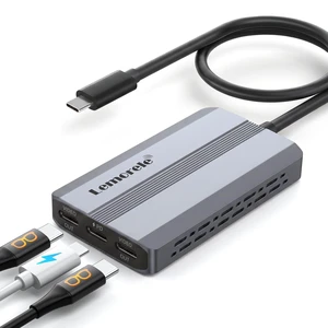 Lemorele USB-C Video Splitter, Dual USB-C Output 4K@60Hz, 100W PD Lemorele USB-C Video Splitter, Dual USB-C Output 4K@60Hz, 100W PD