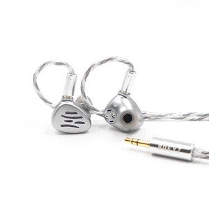 BQEYZ Wind Coil Bone Conduction+10mmDD Hybrid in-Ear Monitor Gaming Earbuds Deep bass Wired headrphone for Musician Audiophile (Silver 3.5mm) BQEYZ Wind Coil Bone Conduction+10mmDD Hybrid in-Ear Monitor Gaming Earbuds Deep bass Wired headrphone for Musician Audiophile (Silver 3.5mm)