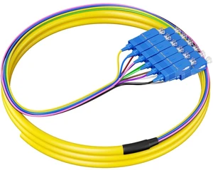 RamboCables-12 Strand OS2 Singlemode Fiber Optic Pigtail SC/UPC, 4.9ft/1.5m RamboCables-12 Strand OS2 Singlemode Fiber Optic Pigtail SC/UPC, 4.9ft/1.5m