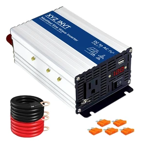 XYZ INVT 500W Power Inverter 12V DC to 110V 120V AC XYZ INVT 500W Power Inverter 12V DC to 110V 120V AC