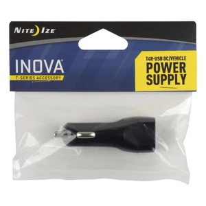 Nite Ize INOVA T4R USB DC/Vehicle Power Supply - INOVA Flashlight Adapter Charger for In-Car Charging - Reliable & Durable Car Charger Nite Ize INOVA T4R USB DC/Vehicle Power Supply - INOVA Flashlight Adapter Charger for In-Car Charging - Reliable & Durable Car Charger