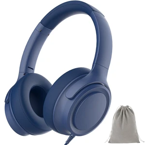 ADOOPE USB C Wired Over-Ear Headphones with Mic, Blue, with Bag ADOOPE USB C Wired Over-Ear Headphones with Mic, Blue, with Bag