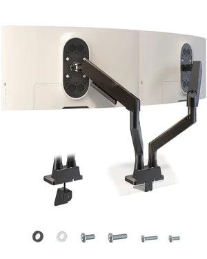Dual Monitor Arm fits 17-35 inch Heavy Duty Flat/Curved Monitors Dual Monitor Arm fits 17-35 inch Heavy Duty Flat/Curved Monitors