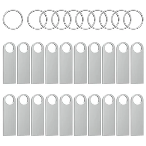 ABLAZE 8GB Flash Drive 20 Pack, Metal USB 2.0 Thumb Drives with Keychains ABLAZE 8GB Flash Drive 20 Pack, Metal USB 2.0 Thumb Drives with Keychains
