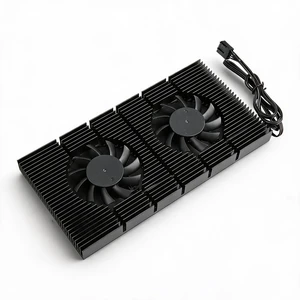 Pomya GPU Backplate Cooler with Dual 4-Pin 5000RPM Fans, Aluminum Alloy Heatsink for RTX 3090 3080 3070 Graphics Card, Memory Cooling Kit for Vertical Mount Pomya GPU Backplate Cooler with Dual 4-Pin 5000RPM Fans, Aluminum Alloy Heatsink for RTX 3090 3080 3070 Graphics Card, Memory Cooling Kit for Vertical Mount
