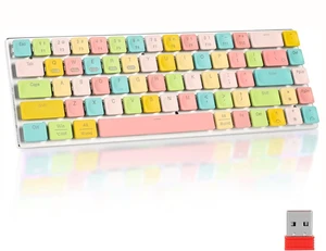 Owpkeenthy 65% Slim Wireless Mechanical Keyboard for PC Laptop Mac (Candy) Owpkeenthy 65% Slim Wireless Mechanical Keyboard for PC Laptop Mac (Candy)