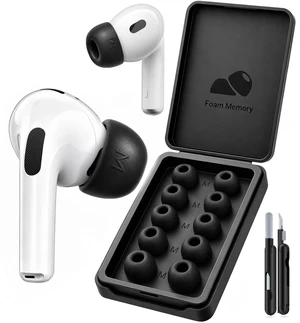 joremx Memory Foam Replacement Ear Tips for AirPods Pro 3 (Medium)-Black joremx Memory Foam Replacement Ear Tips for AirPods Pro 3 (Medium)-Black