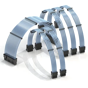 LINKUP ATX 24-Pin PSU Extension Cable ^^ 30cm, Blue LINKUP ATX 24-Pin PSU Extension Cable ^^ 30cm, Blue