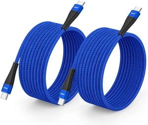 Extra Long USB C Cord 15FT, 100W USB-C to USB-C Cable Fast Charger USBC Extra Long USB C Cord 15FT, 100W USB-C to USB-C Cable Fast Charger USBC