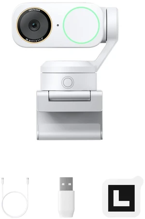 Insta360 Link 2 Pro 4K PTZ Webcam for PC/Mac, 1/1.3 Sensor, Low-Light, AI Tracking, HDR, Directional Noise-Canceling Mics, Supports Stream Deck, Zoom, Twitch for Streaming or MeetingsArctic White Insta360 Link 2 Pro 4K PTZ Webcam for PC/Mac, 1/1.3 Sensor, Low-Light, AI Tracking, HDR, Directional Noise-Canceling Mics, Supports Stream Deck, Zoom, Twitch for Streaming or MeetingsArctic White